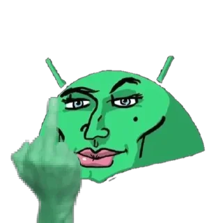 🖕 emoji android gore lol android by @luvx00 telegram Telegram sticker 16 of 23