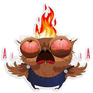 😡 emoji Marathon Owl Telegram sticker 15 of 20