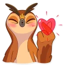 😘 emoji Freelance Owl Telegram sticker 2 of 40