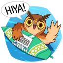 👨 emoji Freelance Owl Telegram sticker 5 of 40