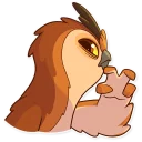 😑 emoji Freelance Owl Telegram sticker 24 of 40