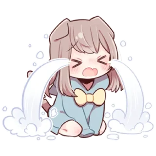 😭 emoji Милая зайка @tg_sticks Telegram sticker 4 of 39