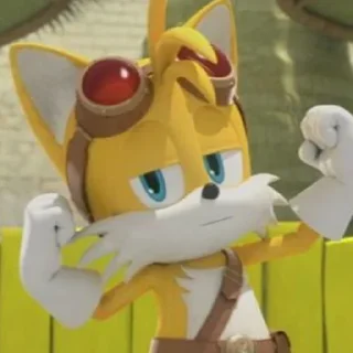 ✊ emoji Tails Boom. Telegram sticker 6 of 40