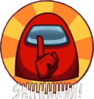 🤫 emoji among ass Telegram sticker 14 of 44