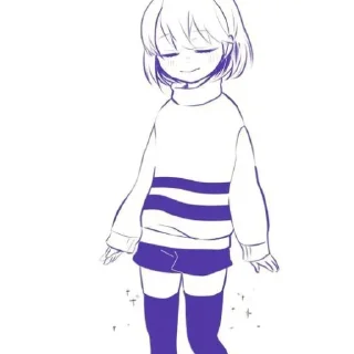 Sticker from Frisk by : @stickers_undertale