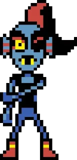 🐟 emoji Undyne by : : @stickers_undertale Telegram sticker 5 of 31