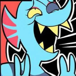 🐟 emoji Undyne by : : @stickers_undertale Telegram sticker 18 of 31