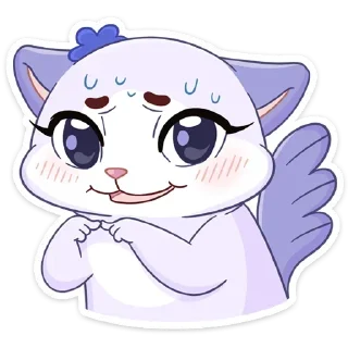 😅 emoji Кусалочка by @anime_stickerr Telegram sticker 22 of 30