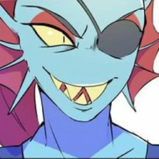 🐟 emoji Undyne by : : @stickers_undertale Telegram sticker 13 of 31