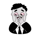 Sticker from Tired Person