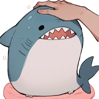 🦈 emoji Headpat SW Telegram sticker 23 of 120