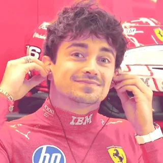 🌟 emoji Charles Leclerc(⁠☆⁠▽⁠☆⁠) Telegram sticker 10 of 37