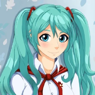 😄 emoji Мику Хатсуне.     :: @ArtamZx Telegram sticker 11 of 55
