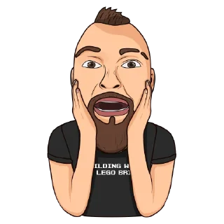 😨 emoji Рисованный Гольдштейн Telegram sticker 10 of 24