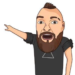 😱 emoji Рисованный Гольдштейн Telegram sticker 13 of 24