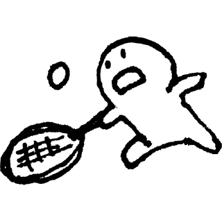 😓 emoji badminton @badmworld Telegram sticker 21 of 33