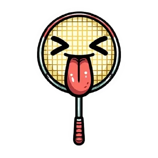 😝 emoji badminton @badmworld Telegram sticker 14 of 33
