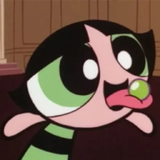 Sticker from the powerpuff girls