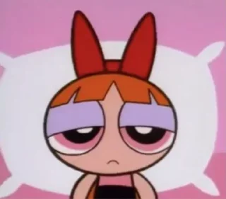 Sticker from the powerpuff girls