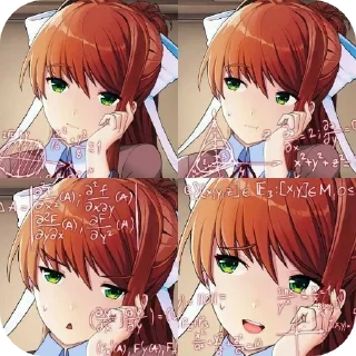 🤔 emoji DDLCSHIT2😨 By @MixaCute 🥰 Telegram sticker 7 of 69