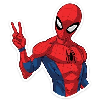 ✌ emoji Человек-Паук без текста • @TgSticker Telegram sticker 10 of 92