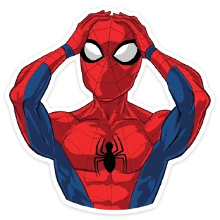 🙁 emoji Человек-Паук без текста • @TgSticker Telegram sticker 15 of 92