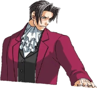 😠 emoji Miles Edgeworth Telegram sticker 9 of 20