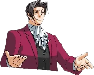😏 emoji Miles Edgeworth Telegram sticker 15 of 20
