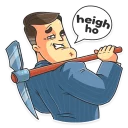 ⛏ emoji Mr. Trader Telegram sticker 11 of 35