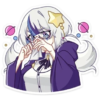 😭 emoji Астерия | @vkstickers19 Telegram sticker 11 of 49