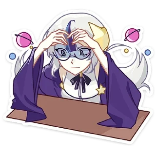 😨 emoji Астерия | @vkstickers19 Telegram sticker 13 of 49