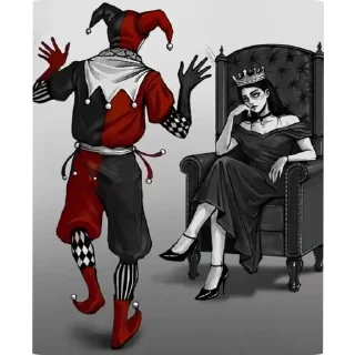 🔥 emoji °♤{_Принцесса и шут_}♤° Telegram sticker 13 of 75