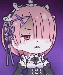 😤 emoji Re Zero Telegram sticker 22 of 70