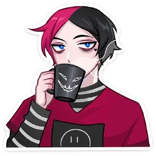 ☕️ emoji БОЛЬШЕ СТИКЕРОВ В 
ТГ: @FreeSticc Telegram sticker 6 of 47