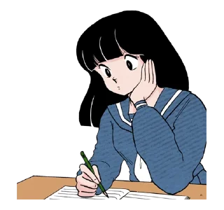 🤔 emoji URUSEIYATSURA @dangokimochi Telegram sticker 12 of 16