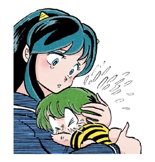 😢 emoji URUSEIYATSURA @dangokimochi Telegram sticker 13 of 16