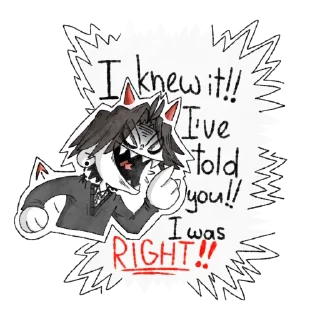 😈 emoji Пещерный Ян. Telegram sticker 9 of 10