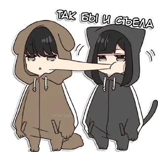 🍽 emoji Юрудура-тян 2 @nyasticks Telegram sticker 23 of 41