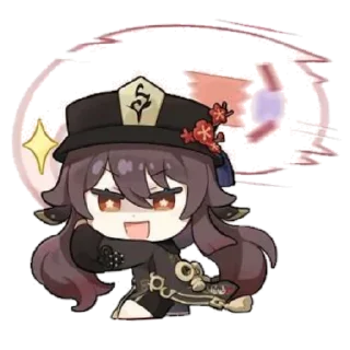 Sticker from Ху тао