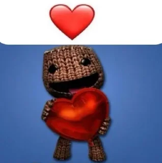 🌟 emoji i love you sackboy | @pot4tt Telegram sticker 6 of 120