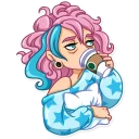 ☕ emoji Pink Power Telegram sticker 20 of 41