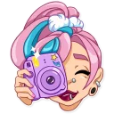 📸 emoji Pink Power Telegram sticker 13 of 41