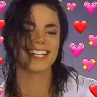 😍 emoji Michael Jackson Telegram sticker 7 of 37