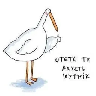 👍 emoji Гусь Telegram sticker 19 of 31