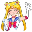 👋 emoji Sailor Moon Telegram sticker 5 of 35