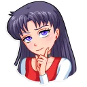 🤔 emoji Sailor Moon Telegram sticker 15 of 35