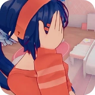 🫣 emoji Mita Telegram sticker 18 of 66