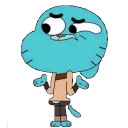😕 emoji Gumball💙by @mlOobot Telegram sticker 12 of 92