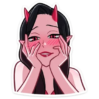 🥰 emoji Дьяволица без надписей Telegram sticker 9 of 58