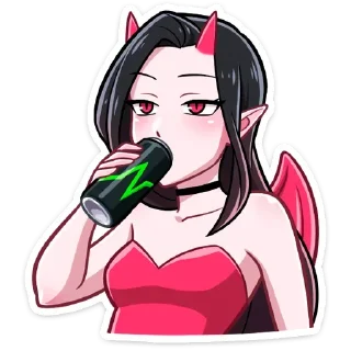 👌 emoji Дьяволица без надписей Telegram sticker 5 of 58